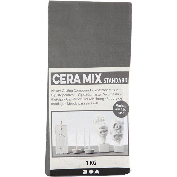 Produktbild: Creativ Company Cera-Mix Standard Modelliergips, Hellgrau, 1 kg