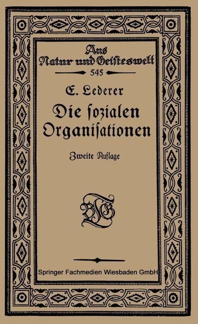 Produktbild: Die Sozialen Organisationen
