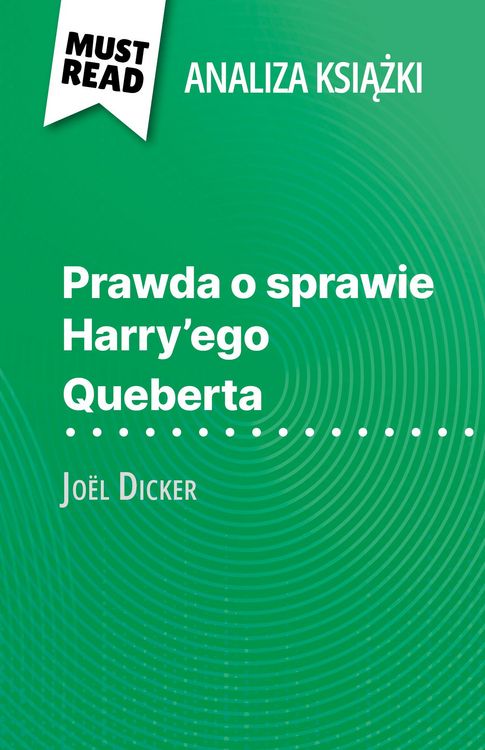 Produktbild: Prawda o sprawie Harry'ego Queberta ksiazka Jo&euml;l Dicker (Analiza ksiazki)
