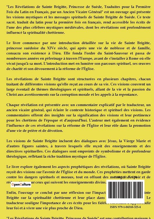 Produktbild: Les r&eacute;v&eacute;lations de Sainte Brigitte
