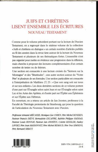 Produktbild: Juifs et chr&eacute;tiens lisent ensemble les Ecritures: Nouveau Testament