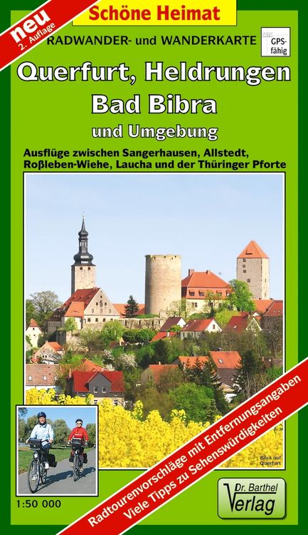Produktbild: Radwander- und Wanderkarte Querfurt, Heldrungen, Bad Bibra und Umgebung 1 : 50 000