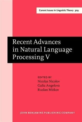 Produktbild: Recent Advances in Natural Language Processing V