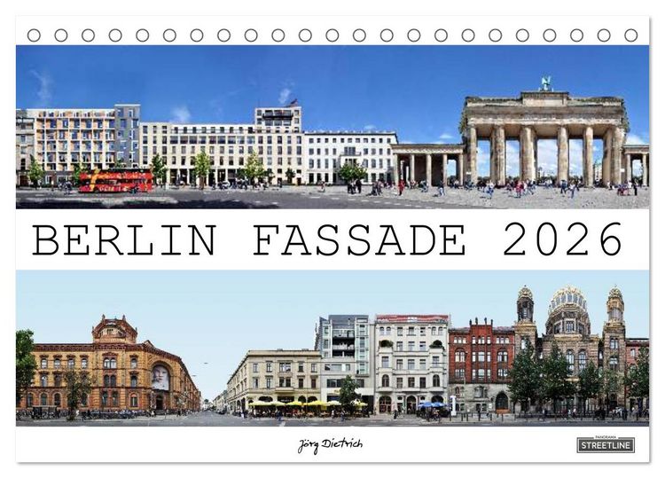 Produktbild: Berlin Fassade (Tischkalender 2026 DIN A5 quer), CALVENDO Monatskalender