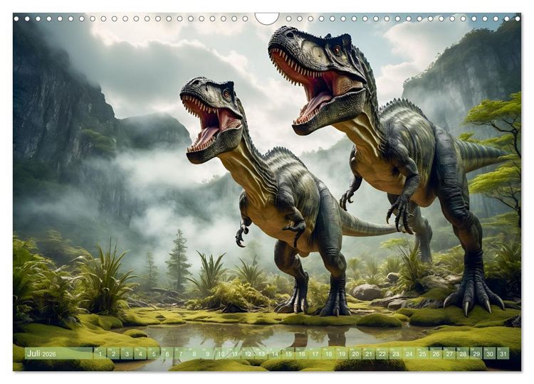 Produktbild: Eine Reise in die Vergangenheit - Entdeckung der Tierwelt (Wandkalender 2026 DIN A3 quer), CALVENDO Monatskalender