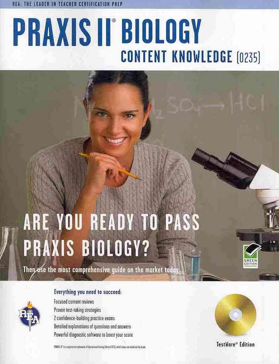 Produktbild: Praxis II: Biology (0235) W/CD-ROM (Rea) - The Best Teachers Test Prep for the Praxis