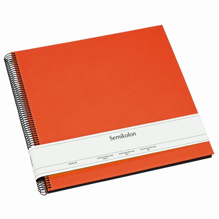 Spiral Economy Album Large black orange