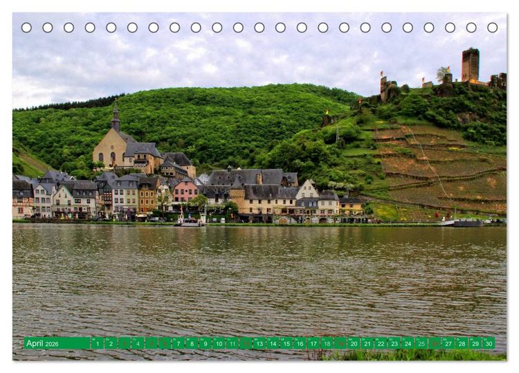 Produktbild: Der wundersch&ouml;nen Mosel entlang &ndash; Von Koblenz bis Trier (Tischkalender 2026 DIN A5 quer), CALVENDO Monatskalender