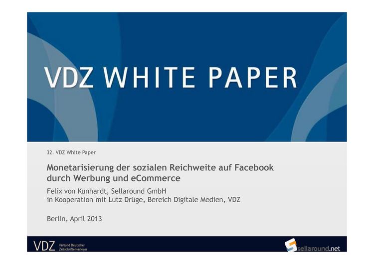 Produktbild: Monetarisierung der Sozialen Reichweite auf Facebook durch Werbung und eCommerce