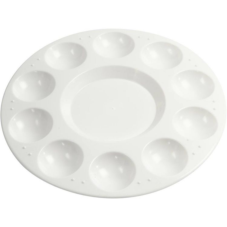 Produktbild: Creativ Company Palette, D 17 cm, Wei&szlig;, 1 Stk