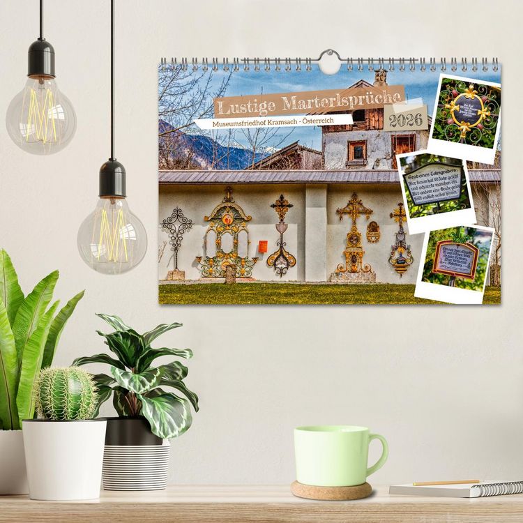 Produktbild: Lustige Marterlspr&uuml;che (Wandkalender 2026 DIN A4 quer), CALVENDO Monatskalender