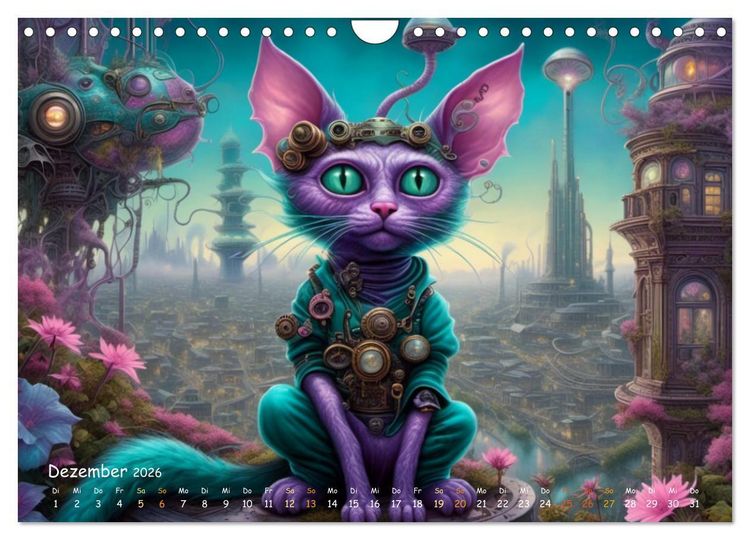 Produktbild: unm&ouml;gliche Traumwelten (Wandkalender 2026 DIN A4 quer), CALVENDO Monatskalender