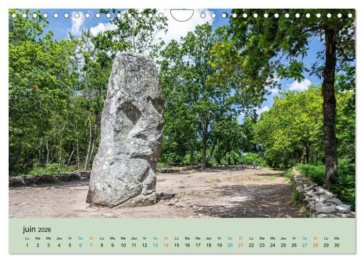 Produktbild: M&eacute;galithes myst&eacute;rieux (Calendrier mural 2026 DIN A4 vertical), CALVENDO calendrier mensuel