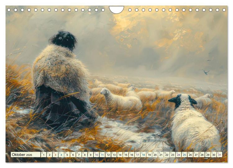 Produktbild: Bei den Schafen - Malerische Reise (Wandkalender 2026 DIN A4 quer), CALVENDO Monatskalender