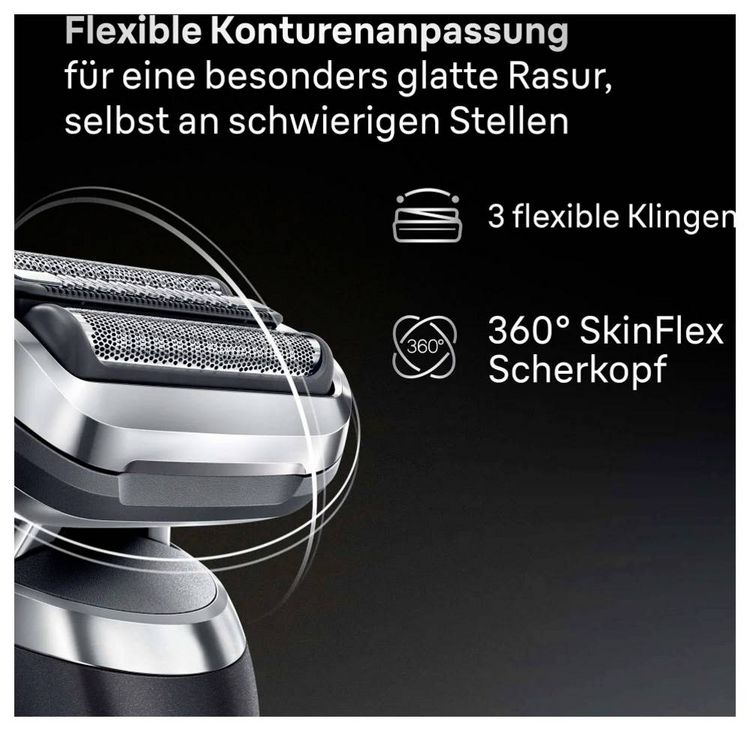 Produktbild: Braun Kombipack 74S Scherkopf Edelstahl, Schwarz 1St.