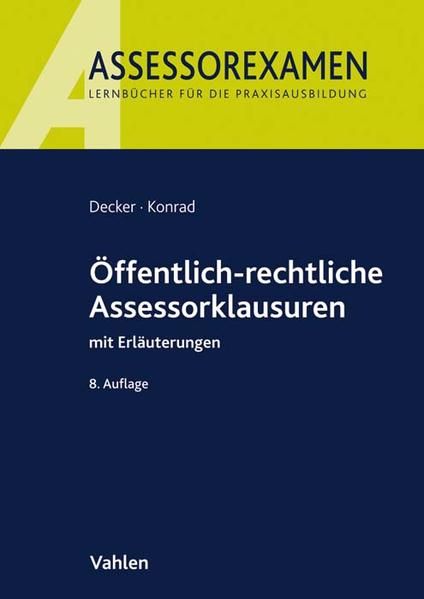 Produktbild: &Ouml;ffentlich-rechtliche Assessorklausuren