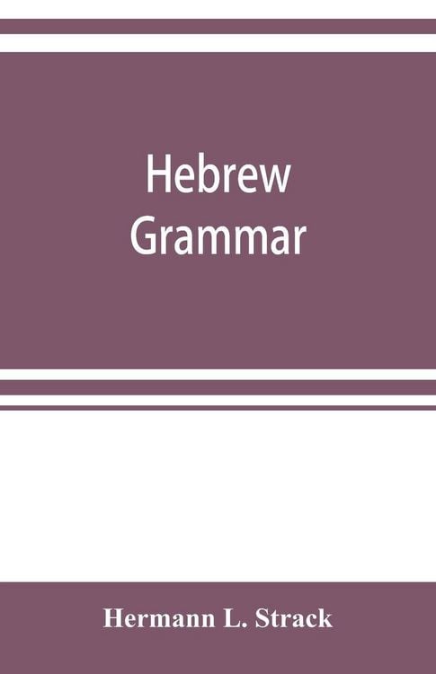 Produktbild: Hebrew grammar