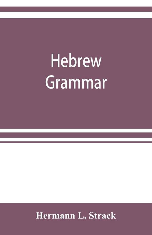 Produktbild: Hebrew grammar