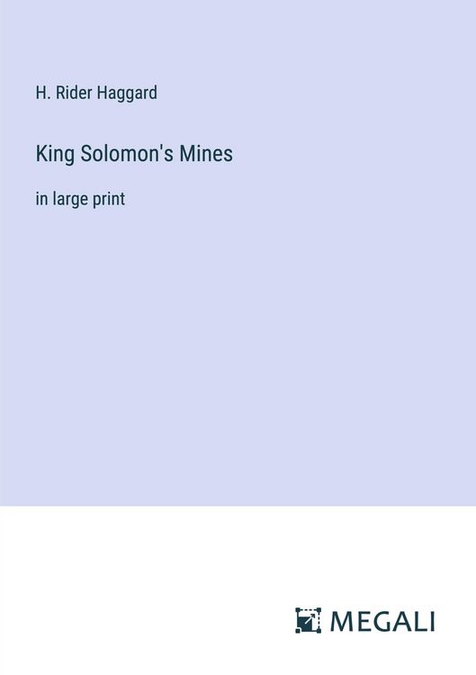 Produktbild: King Solomon's Mines