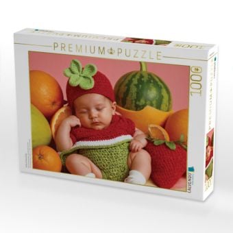 Produktbild: CALVENDO Puzzle S&uuml;&szlig;es Erdbeerbaby | 1000 Teile Lege-Gr&ouml;&szlig;e 64x48cm Foto-Puzzle f&uuml;r gl&uuml;ckliche Stunden
