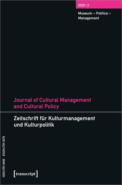 Produktbild: Journal of Cultural Management and Cultural Policy/Zeitschrift f&uuml;r Kulturmanagement und Kulturpolitik