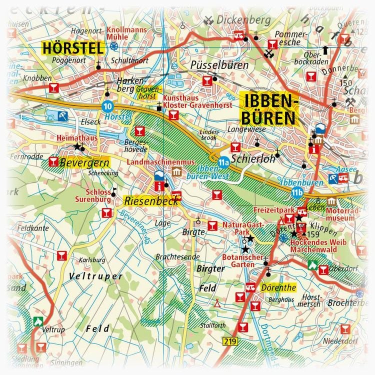 Produktbild: Publicpress Erlebnisf&uuml;hrer M&uuml;nsterland 1:160.000