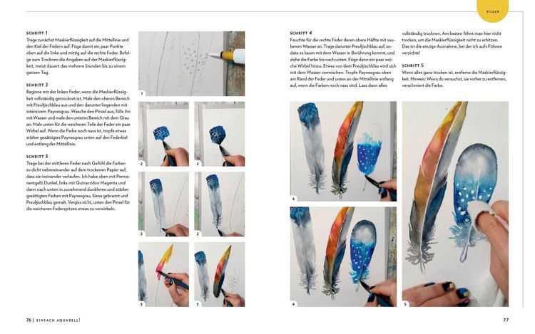 Produktbild: Einfach Aquarell! Dein Watercolor-Starter-Set mit Anleitungen inklusive Aquarellpapier-Block und vorgezeichneten Motiven zum Sofort-Loslegen