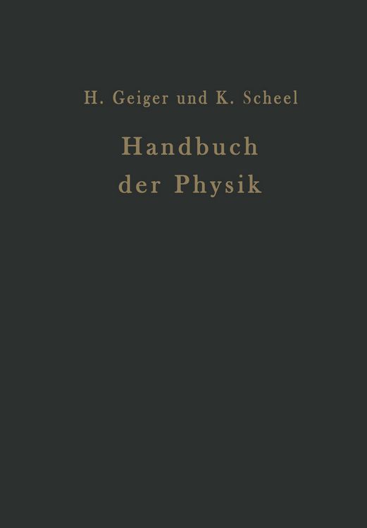 Produktbild: Handbuch der Physik
