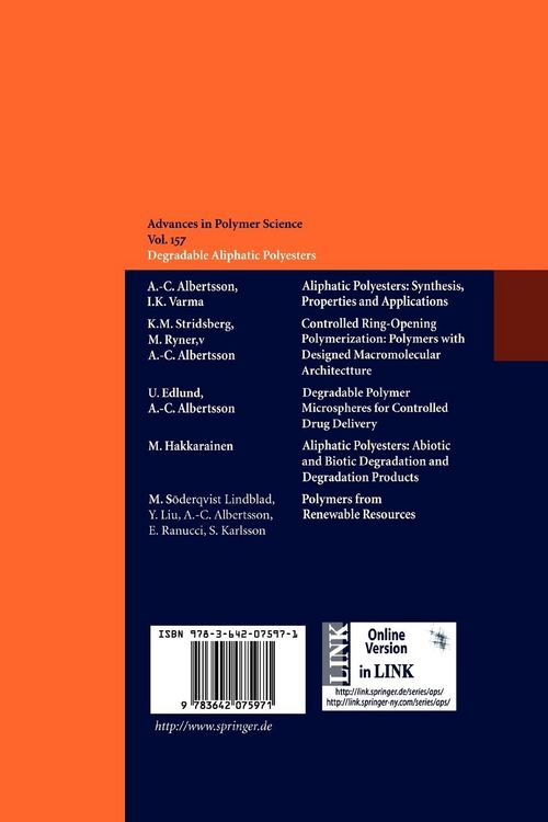 Produktbild: Degradable Aliphatic Polyesters