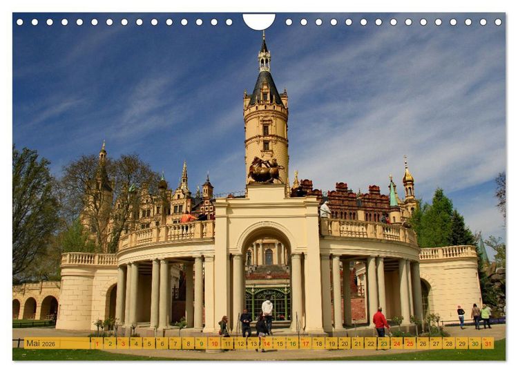 Produktbild: Schloss Impressionen - Residenz- und Landeshauptstadt Schwerin (Wandkalender 2026 DIN A4 quer), CALVENDO Monatskalender