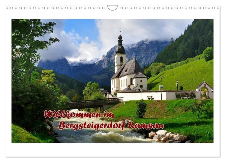 Produktbild: Willkommen im Bergsteigerdorf Ramsau (Wandkalender 2026 DIN A3 quer), CALVENDO Monatskalender