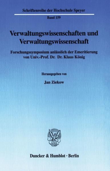Produktbild: Verwaltungswissenschaften und Verwaltungswissenschaft.