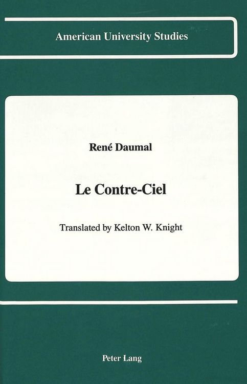 Produktbild: Le Contre-Ciel