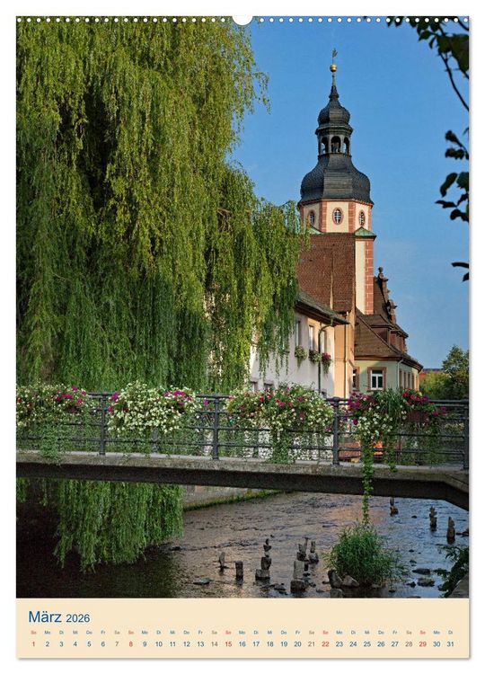 Produktbild: ETTLINGEN (hochwertiger Premium Wandkalender 2026 DIN A2 hoch), Kunstdruck in Hochglanz