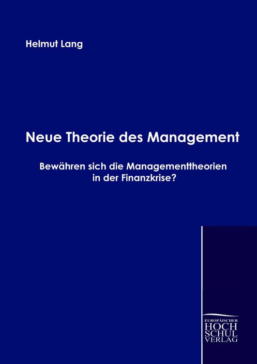 Produktbild: Neue Theorie des Management