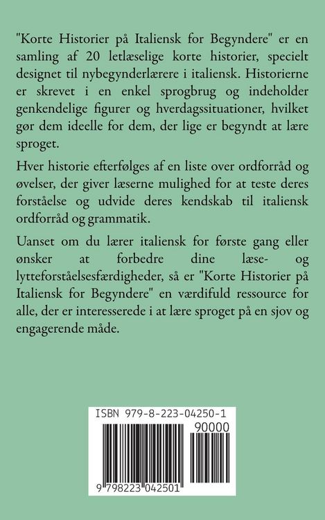 Produktbild: Korte Historier p&aring; Italiensk for Begyndere