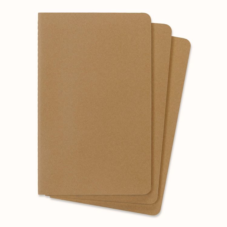 Produktbild: Moleskine Cahier large liniert packpapierbraun DIN A5. 3er Pack