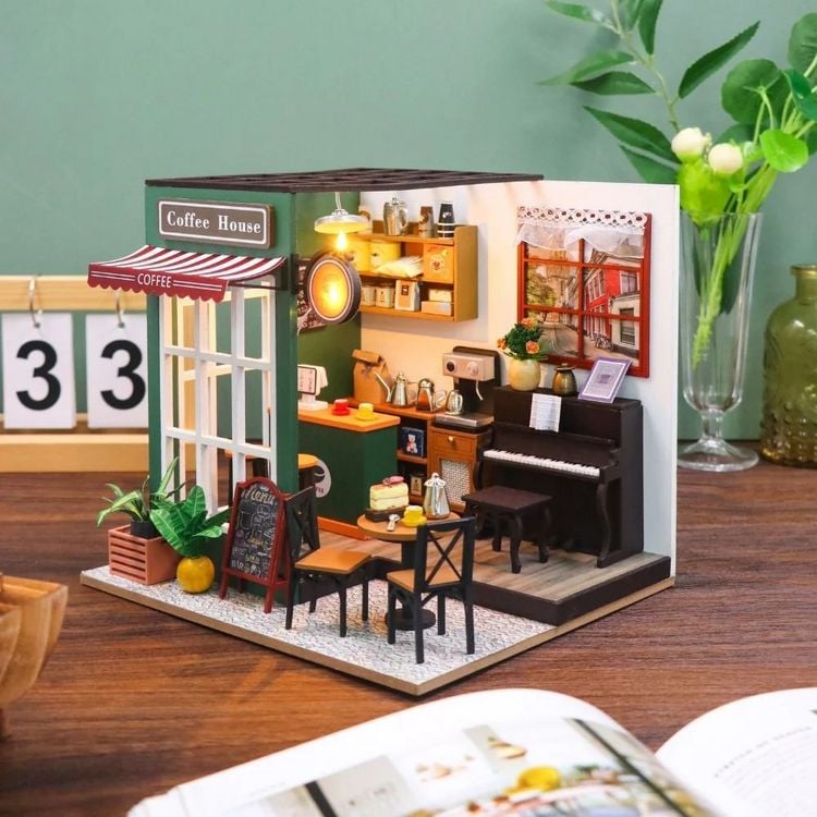 Produktbild: Book Nook DIY B&uuml;cherecke Nachmittagskaffee Caf&eacute;