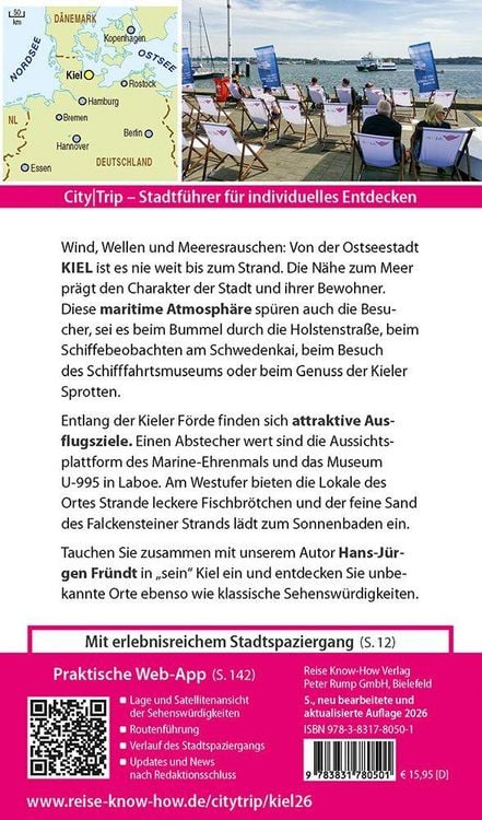 Produktbild: Reise Know-How CityTrip Kiel mit Kieler F&ouml;rde
