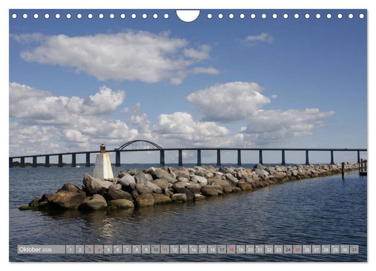 Produktbild: D&auml;nemark - Ostseek&uuml;ste (Wandkalender 2026 DIN A4 quer), CALVENDO Monatskalender