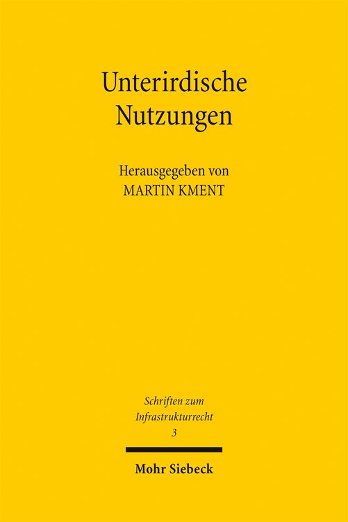 Produktbild: Unterirdische Nutzungen