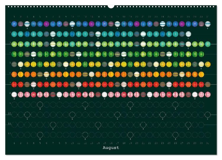 Produktbild: Perlenkalender (Wandkalender 2027 DIN A2 quer), CALVENDO Monatskalender