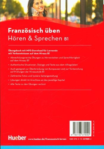 Produktbild: Franz&ouml;sisch &uuml;ben - H&ouml;ren & Sprechen B1. Buch mit Audios online