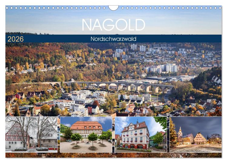Produktbild: Nagold (Wandkalender 2026 DIN A3 quer), CALVENDO Monatskalender