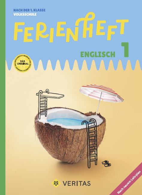 Produktbild: Ferienheft Englisch 1. Klasse Volksschule. Lehrplan 2023