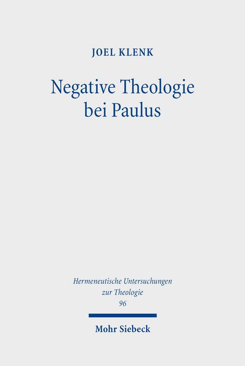 Produktbild: Negative Theologie bei Paulus