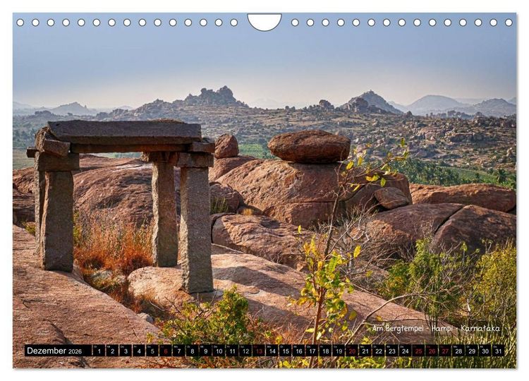 Produktbild: Der zauberhafte S&uuml;den Indiens (Wandkalender 2026 DIN A4 quer), CALVENDO Monatskalender