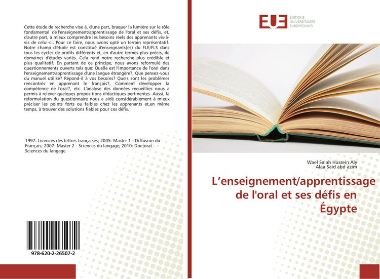Produktbild: L'enseignement/apprentissage de l'oral et ses d&eacute;fis en &Eacute;gypte