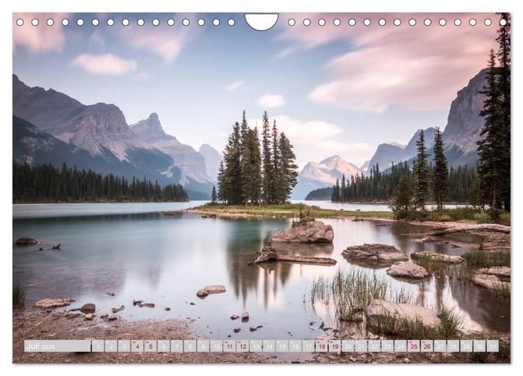 Produktbild: Die kanadischen Rockies (Wandkalender 2026 DIN A4 quer), CALVENDO Monatskalender