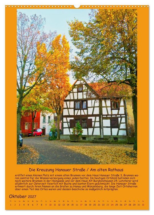 Produktbild: Gut 800 Jahre Burgholzhausen. Ein Ortsportr&auml;t in Wort und Bild 2027 (Wandkalender 2027 DIN A2 hoch), CALVENDO Monatskalender
